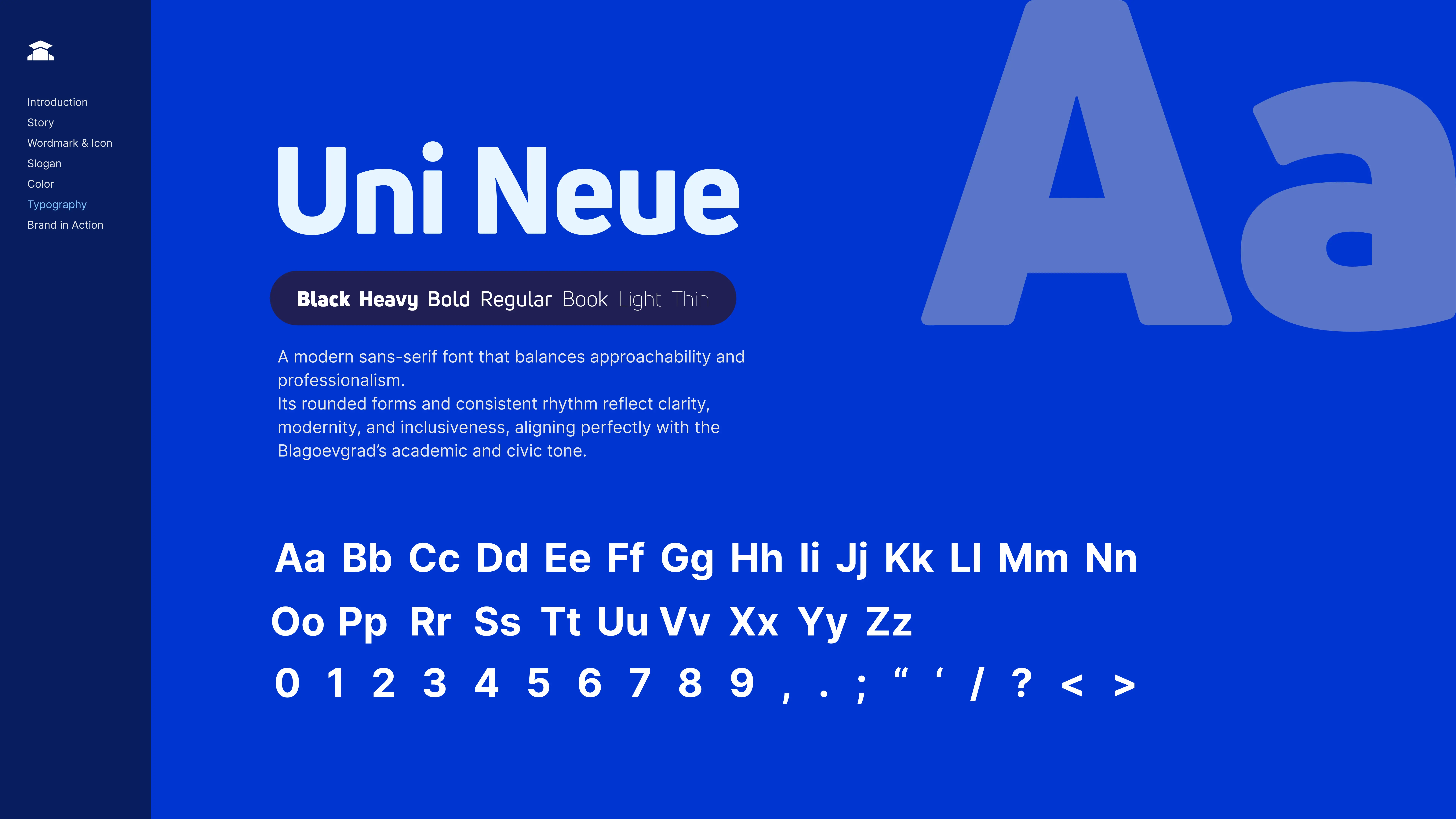 Blagoevgrad - University Center: Visual Identity System - detail 2